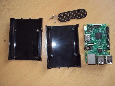 ✅ Raspberry Pí3 B vč. krabičky(Wifi, Bluetooth, 1GB, 4xUSB, LAN, HDMI)