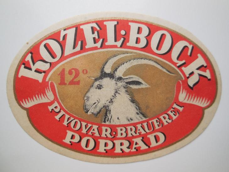 PE-Slovensko- Poprad - rub s původním orig. lepem - Pivní etikety