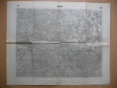 Stará vojenská mapa - VARNSDORF a okolí - 1917