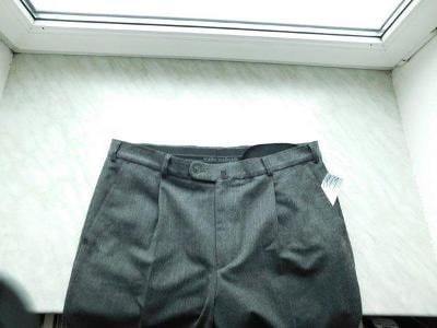 Kvalitní šedé nemačkavé kalhoty Walbusch, pas 96, dél.104, č.871