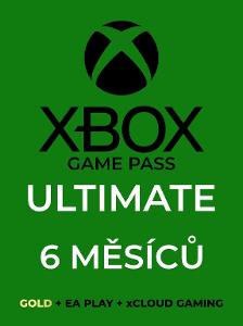 Xbox Game Pass ULTIMATE - 6 měsíců - okamžité dodání