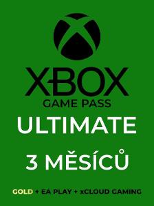 Xbox Game Pass ULTIMATE - 3 měsíce - okamžité dodání