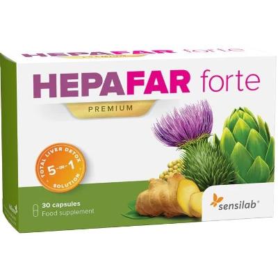 Na játra s ostropestřcem Hepafar Forte Premium 