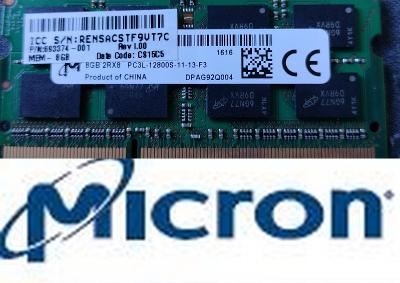 8GB nové značkové rychlé DDR3L MICRON PC3-12800 1600MHz 1.35V do NTB