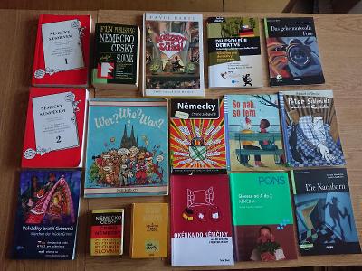 Němčina - velká sada - knihy, učebnice , kartičky, CD audio
