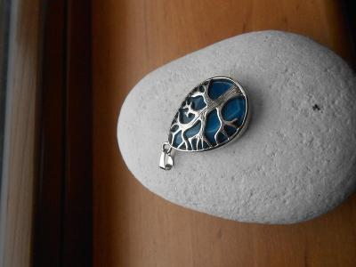 Šperk strom života s krystalem Lapis Lazuli