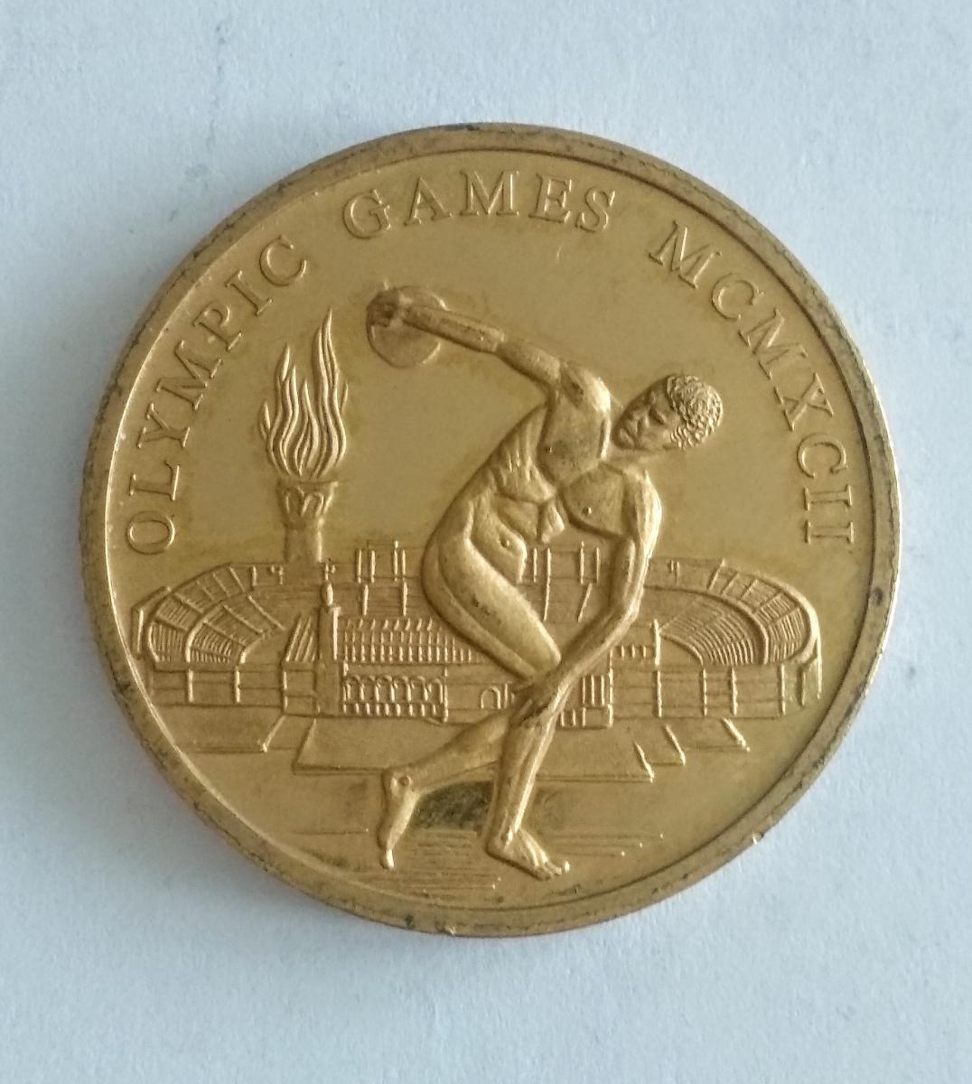 Medaila Olympijské hry 1992 rok v Barcelone - Zberateľstvo