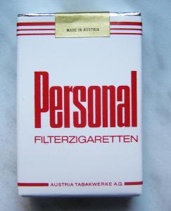 Sberatelske cigarety - Personal