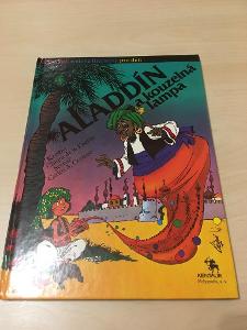 Retro komiks Aladdín a kouzelná lampa