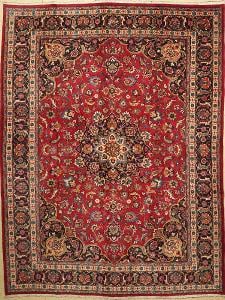 Perský orientální íránský atraktivní vlněný koberec Mašhad 355x255