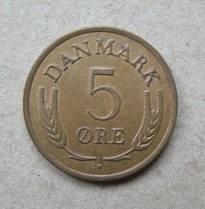 Dánsko, 5 Ore 1968