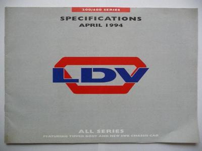 Starý prospekt (katalog) - LDV - z roku 1994