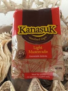 Exotický hnědý třtinový cukr Muscovado Kanasuk Mauricius