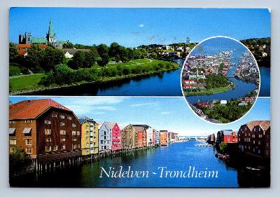 Pohlednice Norsko - Nidelven Trondheim (JN2476)