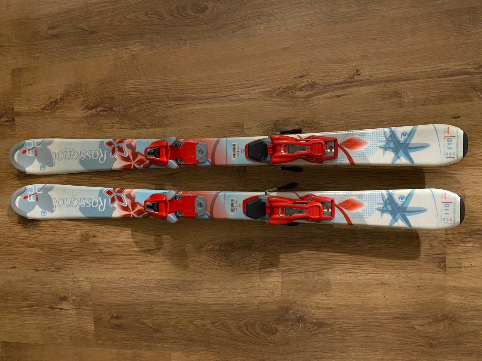 Dětské lyže Rossignol Girl Fun 110cm s vazanim Marker S450 - Lyže, bežky