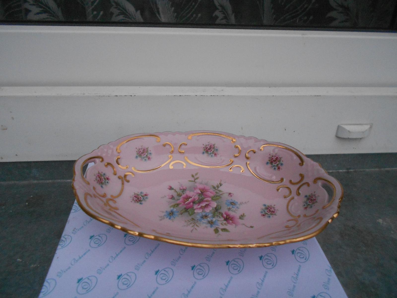 Ružový porcelán miska - Starožitnosti a umenie