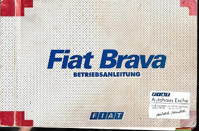 Fiat Brava, návod na obsluhu, 1996, 1. vyd., s ilustráciami, nemecky