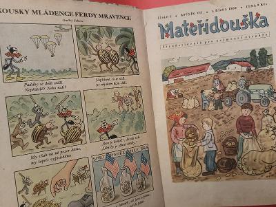 Mateřídouška - ročník 1950 dětské Ferda Mravenec-Mandelinka bramborová