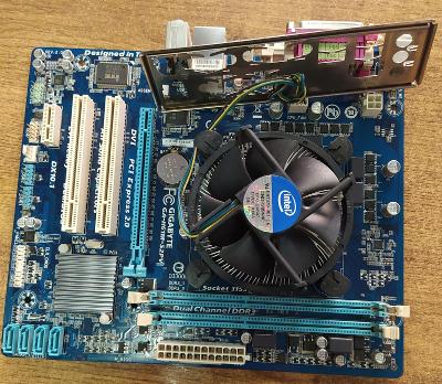 Deska Gigabyte MSI-H61M-S2PV sc.1155 + Intel G540T + fan