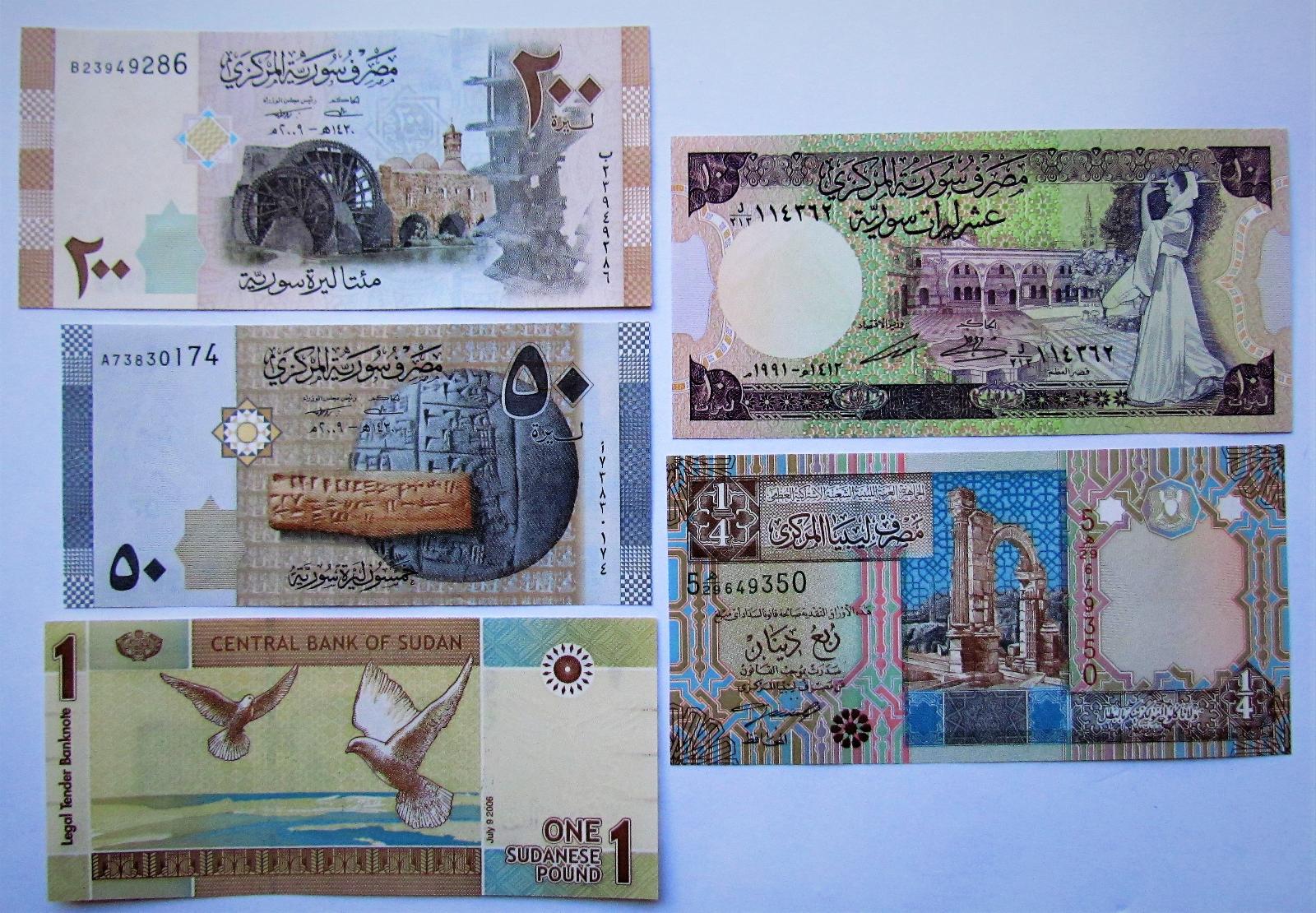 sada bankoviek-Sýria+Libanon+Sudán - Zberateľstvo