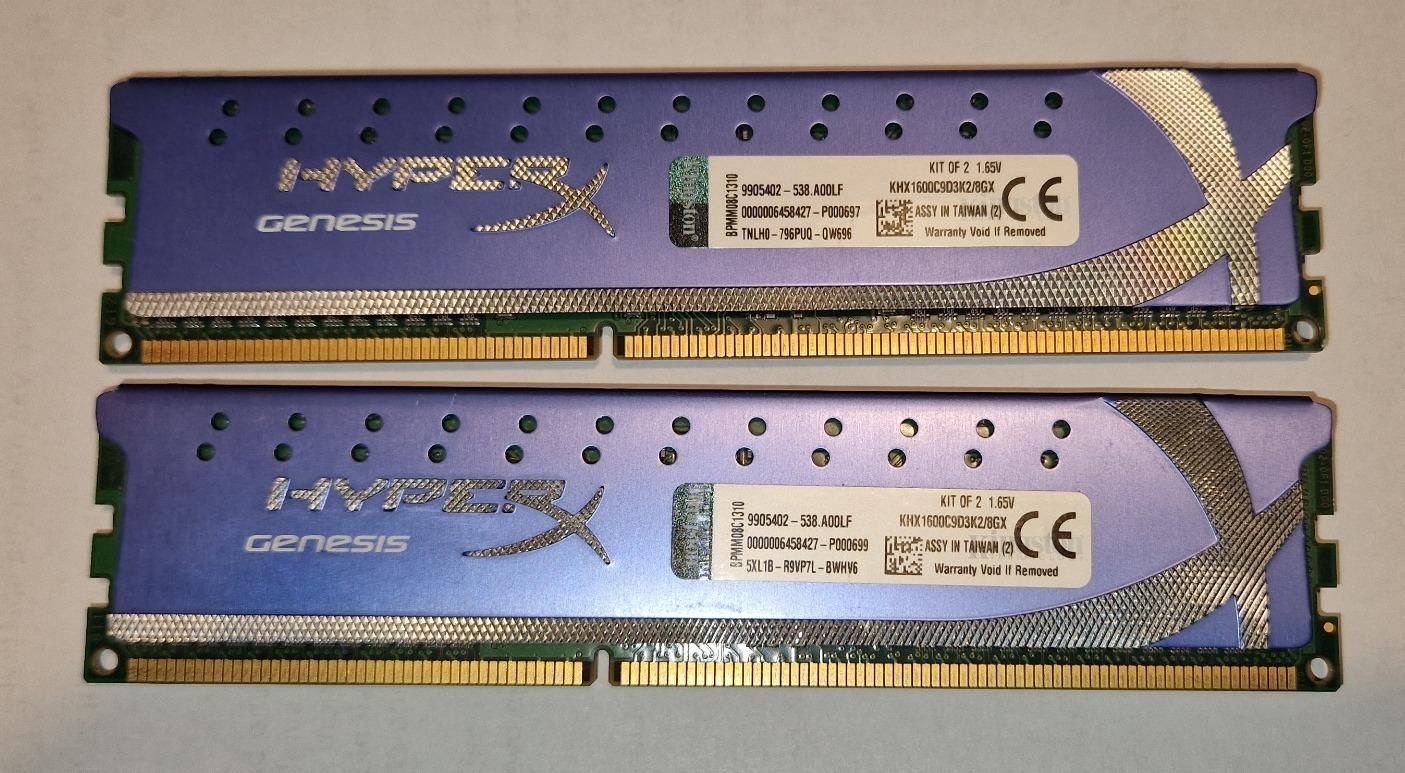 Paměti Kingston DDR3 2x4Gb - Počítače a hry