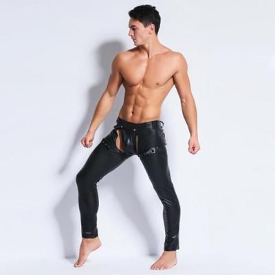 Sexy pánské kalhoty s odhalovacím rozkrokem 6722