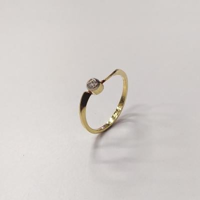 Prsten zlatý 1,47 g Au (585/1000) Ev. č. 16