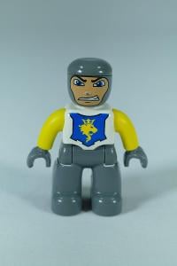 LEGO Duplo figurka - muže - rytíř - tmavě modrošedé nohy a ruce