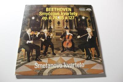 Beethoven - Smyčcové kvartety 74, 95 a 127 -Špič. stav- ČSSR 1983 2LP