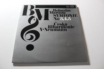 B. Martinů - Symfonie 3,4,5 -Špič. stav- ČSSR 1980 2LP Quadrophonie