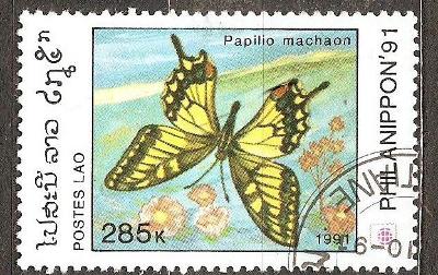 Hmyz Motyle Laos 1991 