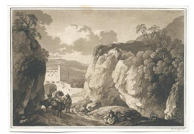 Alpska krajina II., B. Piringer, akvatinta, (1810)