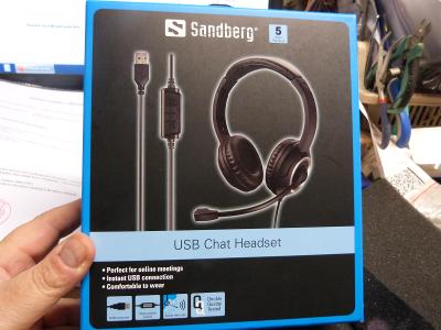 značková sluchátka s mikrofonem Sandberg za super cenu