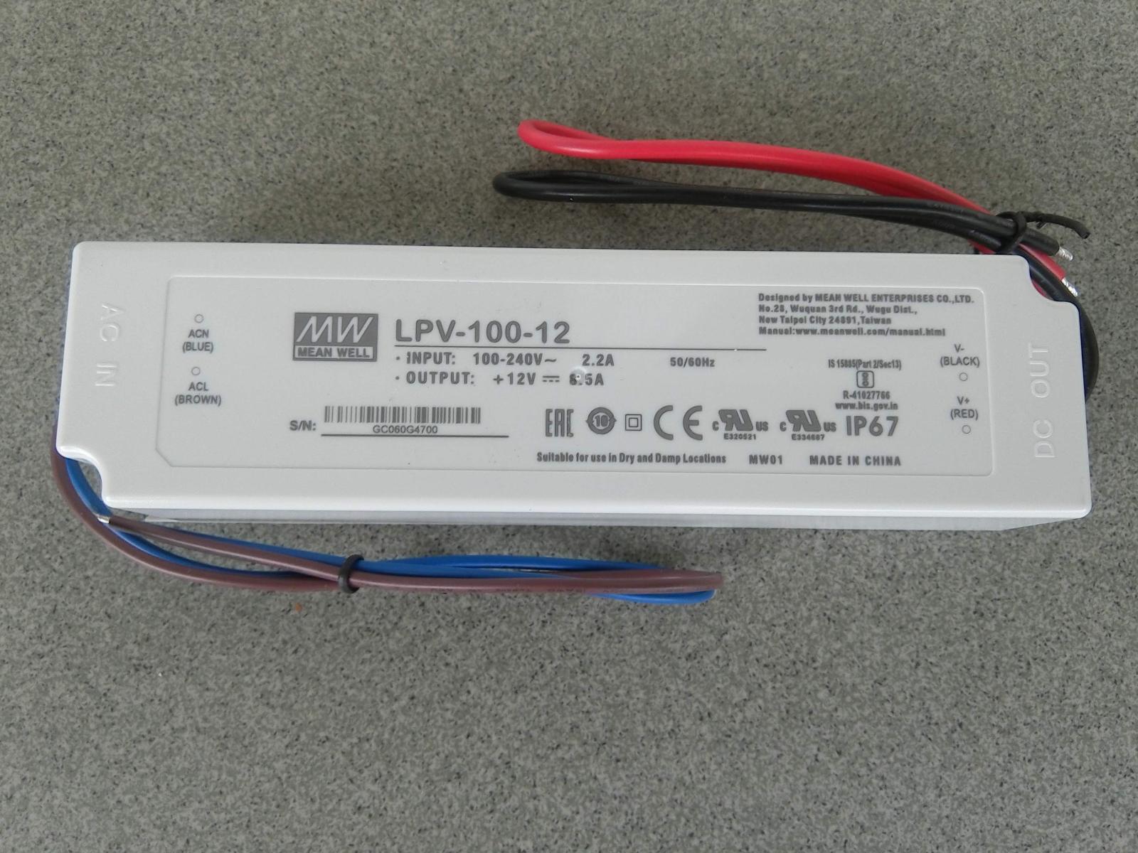 LED zdroj pre LED pásky 12V s výkonom 100W/8,5A - Zariadenia pre dom a záhradu
