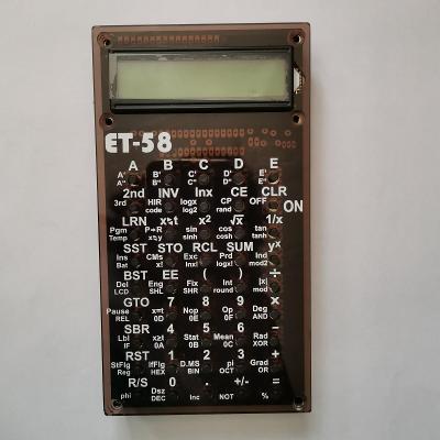 Kalkulačka ET-58 stavebnice, klon Texas Instruments TI-58/59
