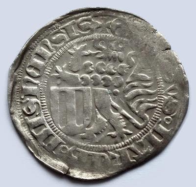 Sasko, Vilém III. Chrabrý, míšeňský groš z let 1445-1465