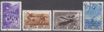 SSSR - 1948 - SPORT Mi.: 1246-1249 - ražené
