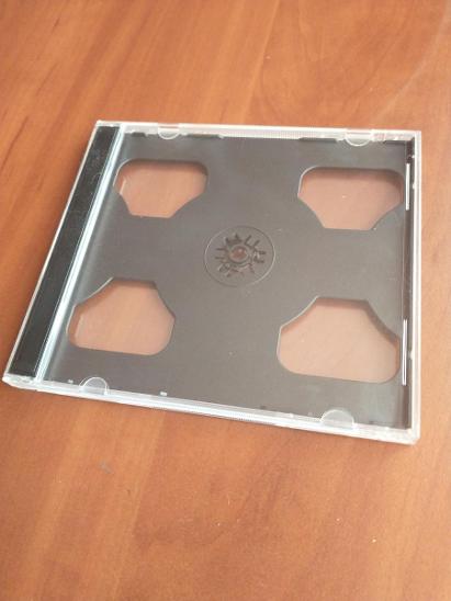 Obal na 2 ks CD plastový - tmavý vnitřek  - Příslušenství k hudbě a filmu