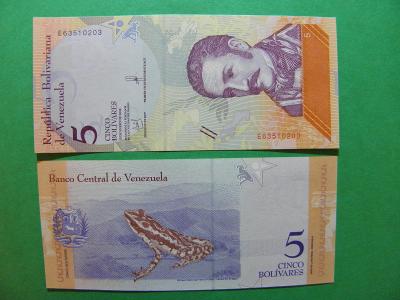 5 Bolivares 15.1.2018 Venezuela - P102 - UNC - /X108/