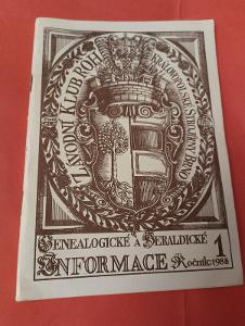 Genealogické a heraldické informácie 1/1988 Klubu Královopolská Brno