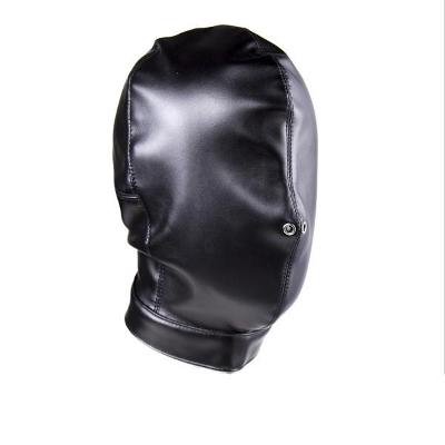 BDSM HQ šněrovací maska na hlavu s otvory 02029