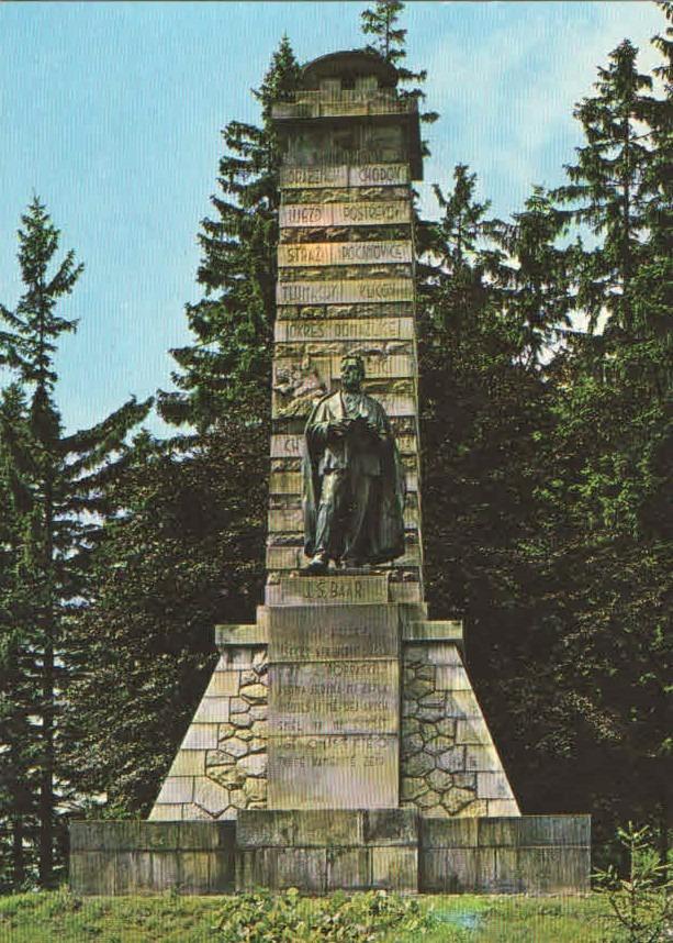 Výhľady - 1979 - Pomnik spisovateľa J.Š.Baara - Pohľadnice miestopis