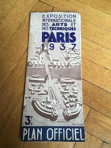 Exposition internationale des arts et techniques Paris 1937, mapa plán