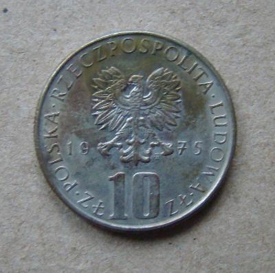 Polsko, 10 Zlotych 1975 Prus