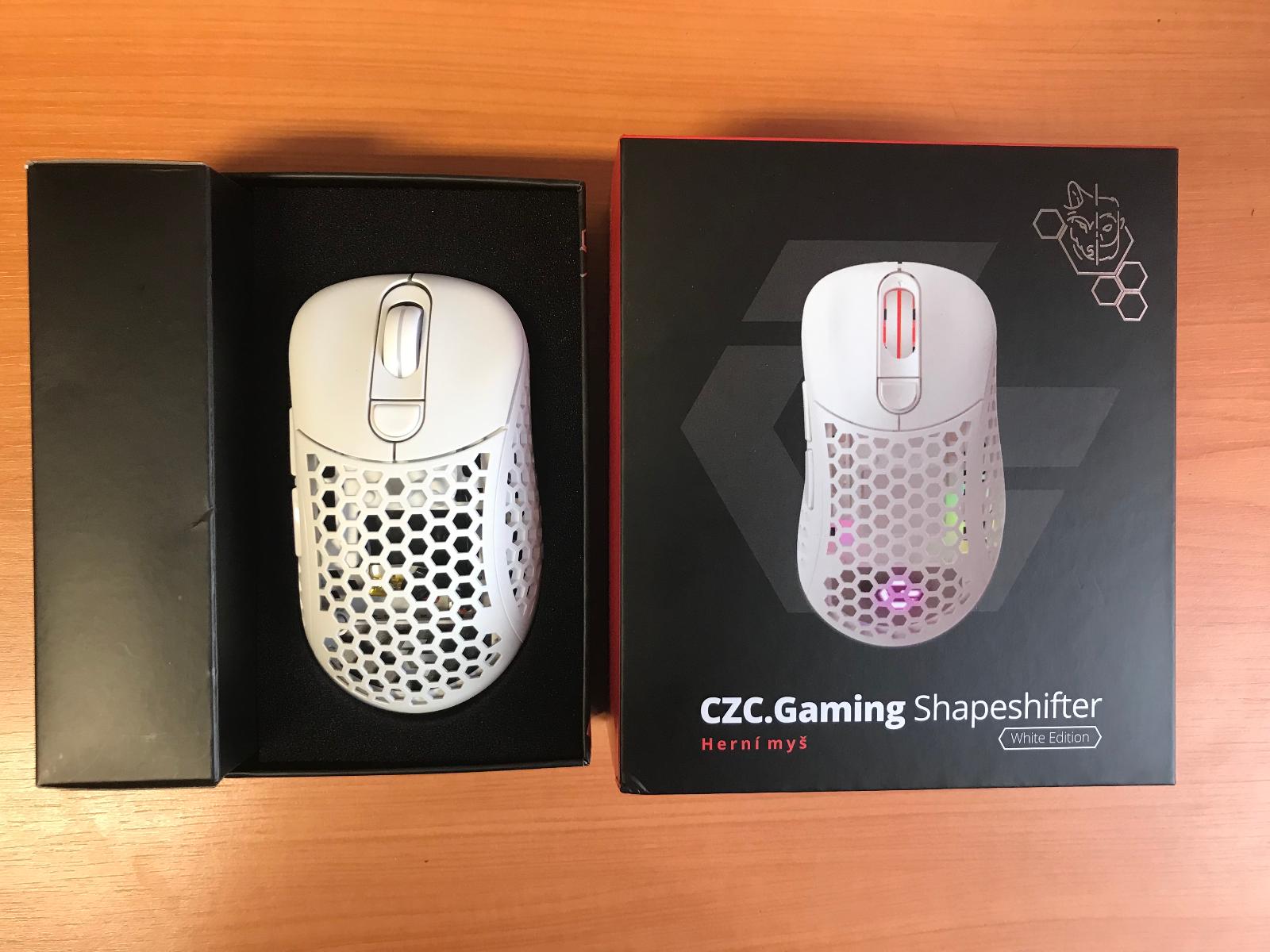 CZC.Gaming Shapeshifter, herní bezdrátová myš bílá, ZÁRUKA - Vstupné zariadenie k PC