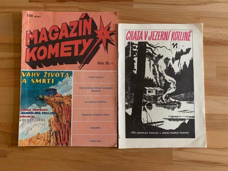 komiks Chata v jezerní kotlině + Magazín Kometa 1 - Knihy a časopisy