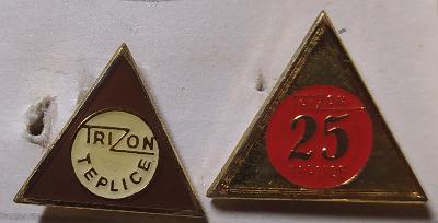 P173 Odznak TRIZON Teplice  -  2ks