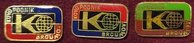 P174 Odznak průmysl - Kovopodnik Broumov -  3ks