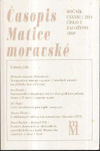 Časopis Matice moravské, r.CXXXIII / 2014, č.2