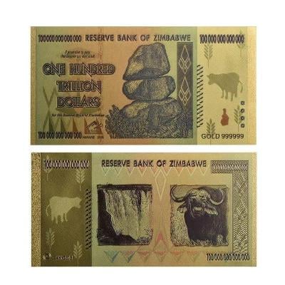 1ks dolárové bankovky Zimbabwe (sto biliónov dolárov) - polymér